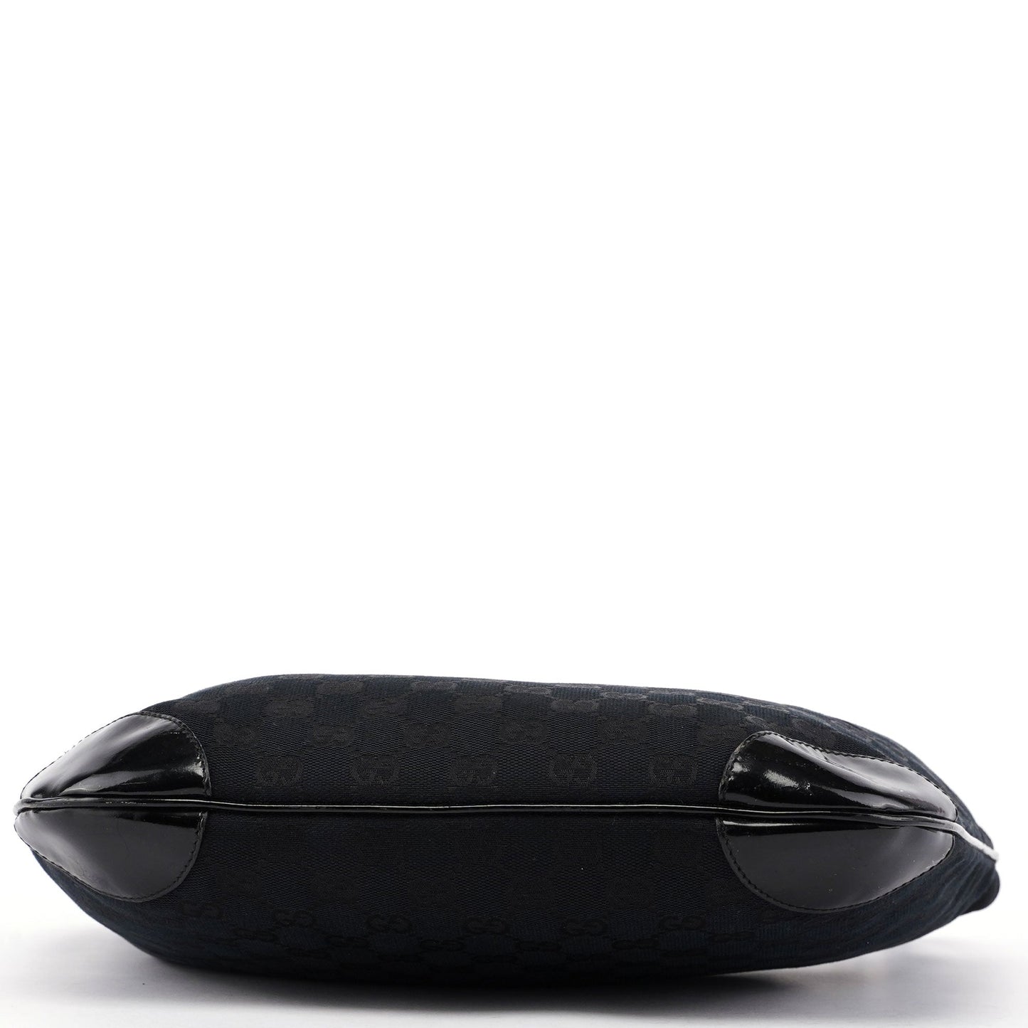 001 4157 Black GG Patent Shoulder Bag