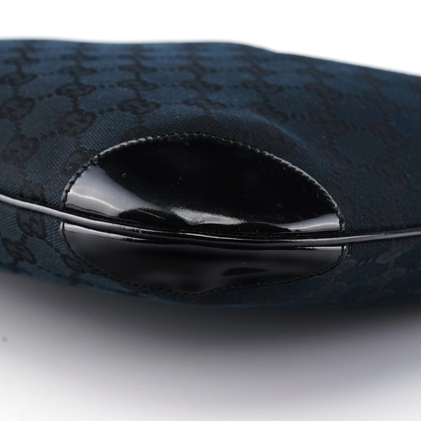 001 4157 Black GG Patent Shoulder Bag