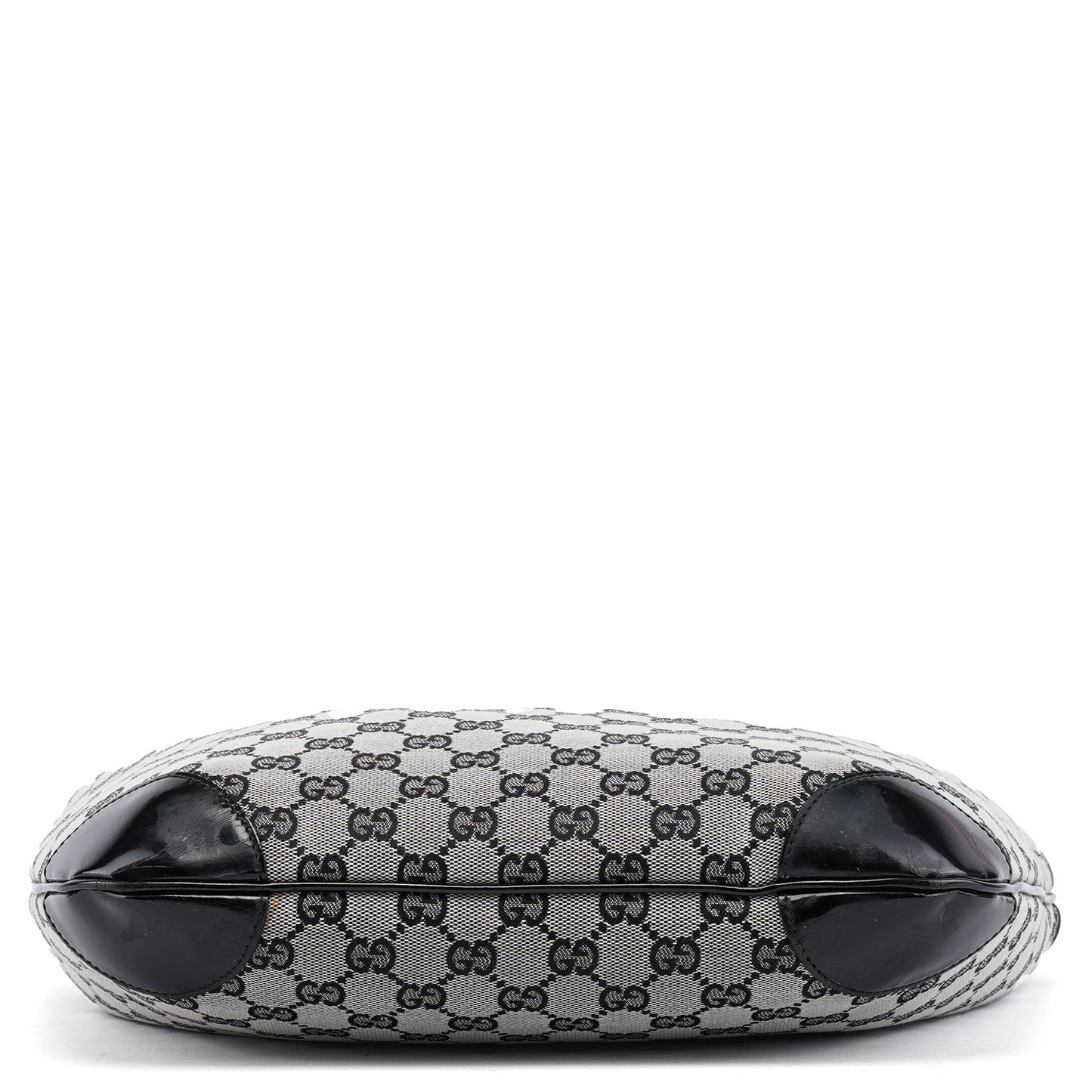 001 4157 Grey GG Patent Shoulder Bag