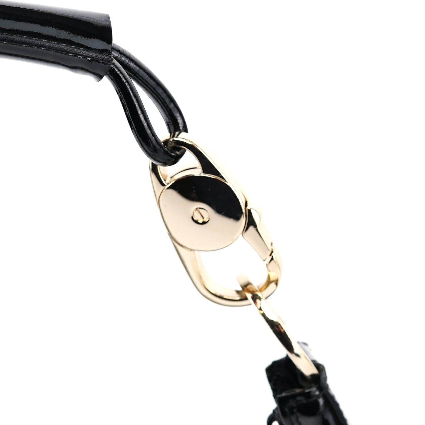 001 4157 Grey GG Patent Shoulder Bag