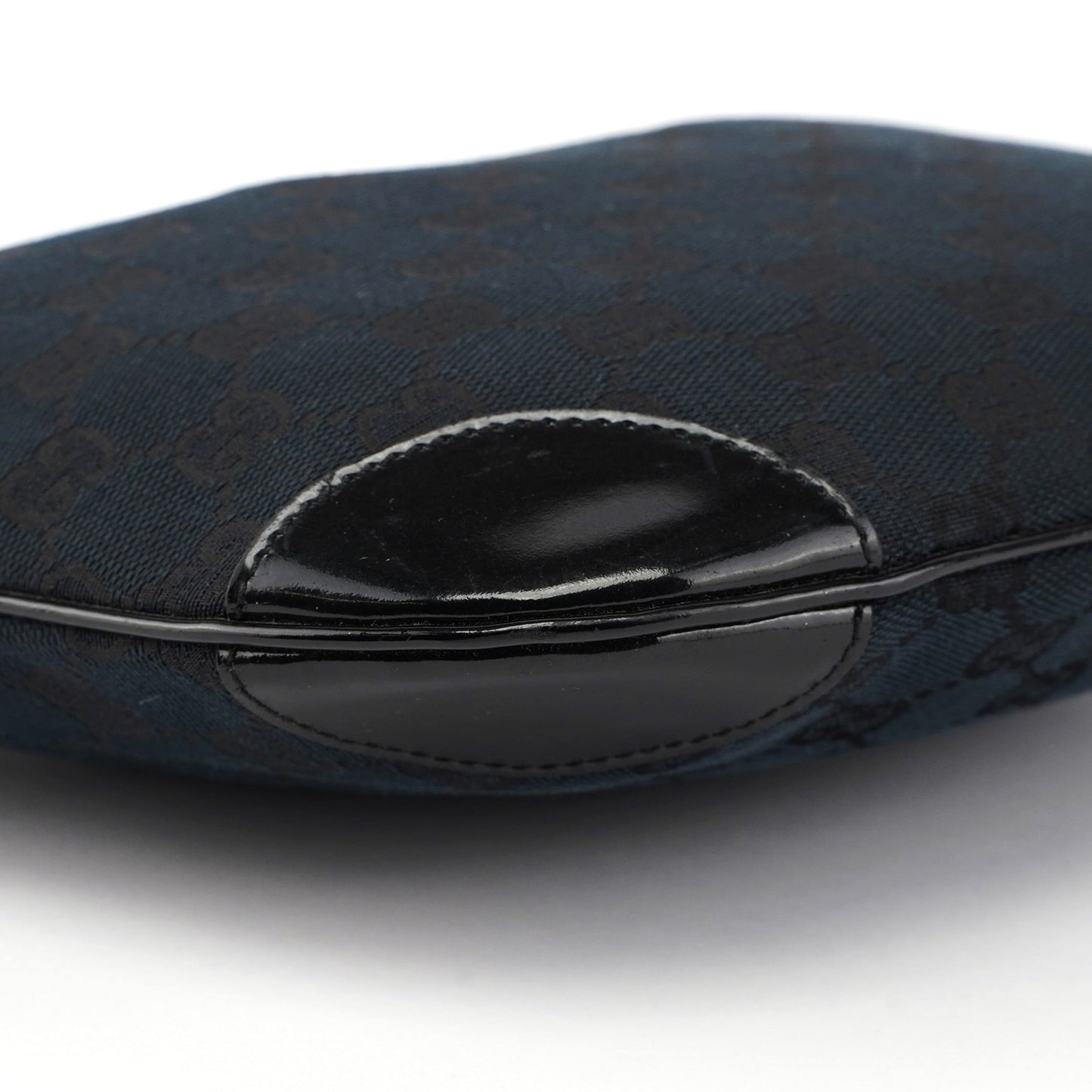 001 4158 Black GG Patent Shoulder Bag