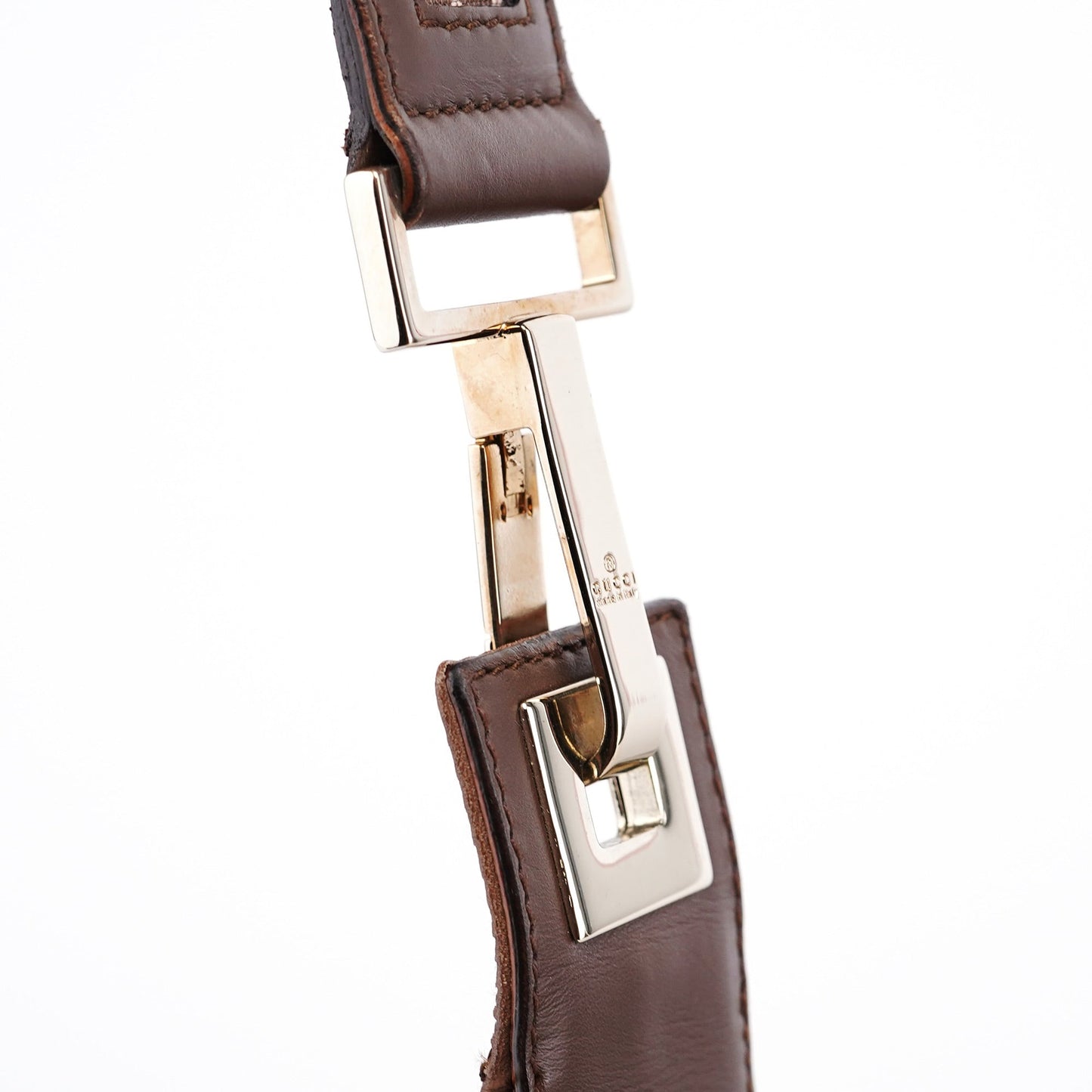 001 4204 Beige Brown GG Hobo Shoulder Bag