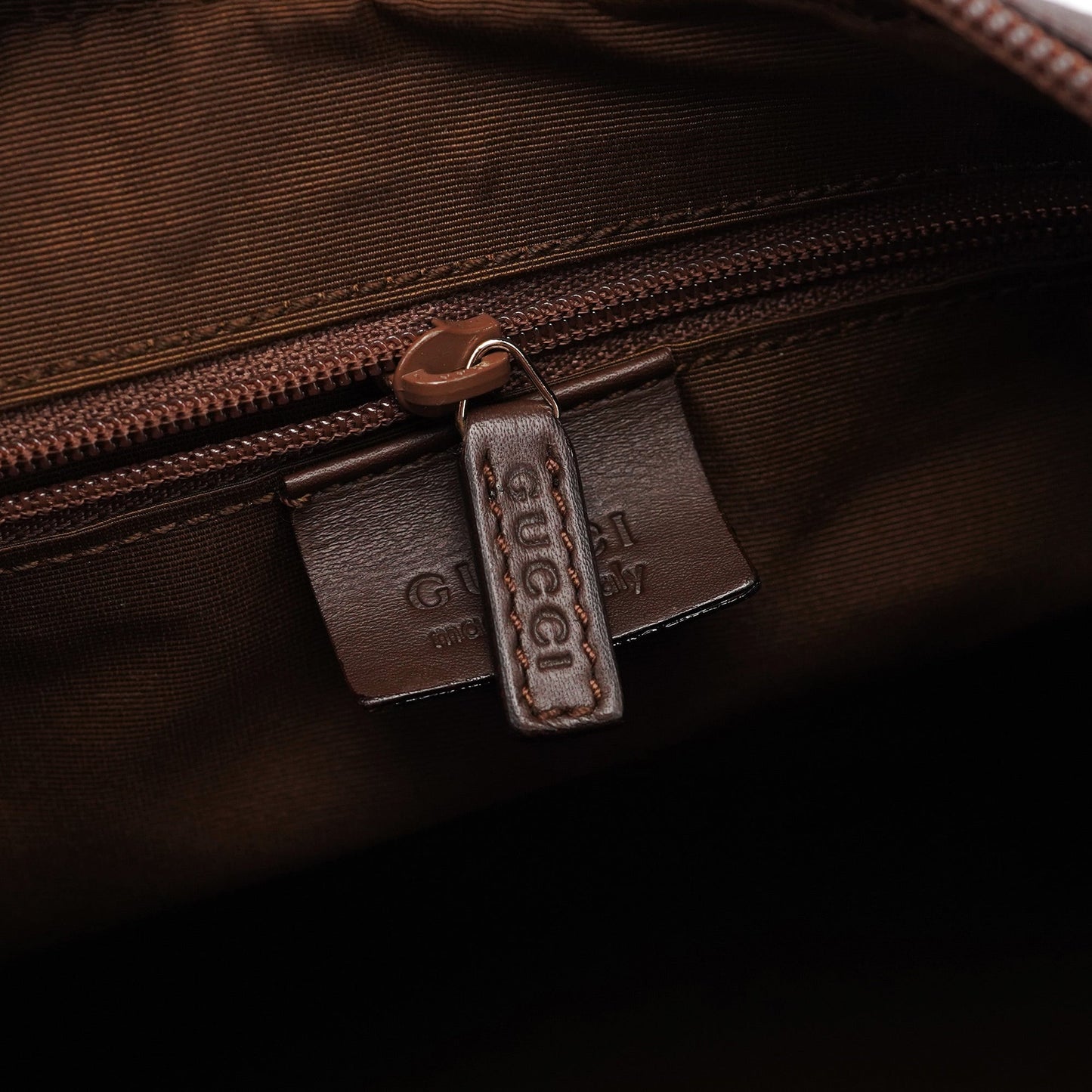 001 4204 Beige Brown GG Hobo Shoulder Bag