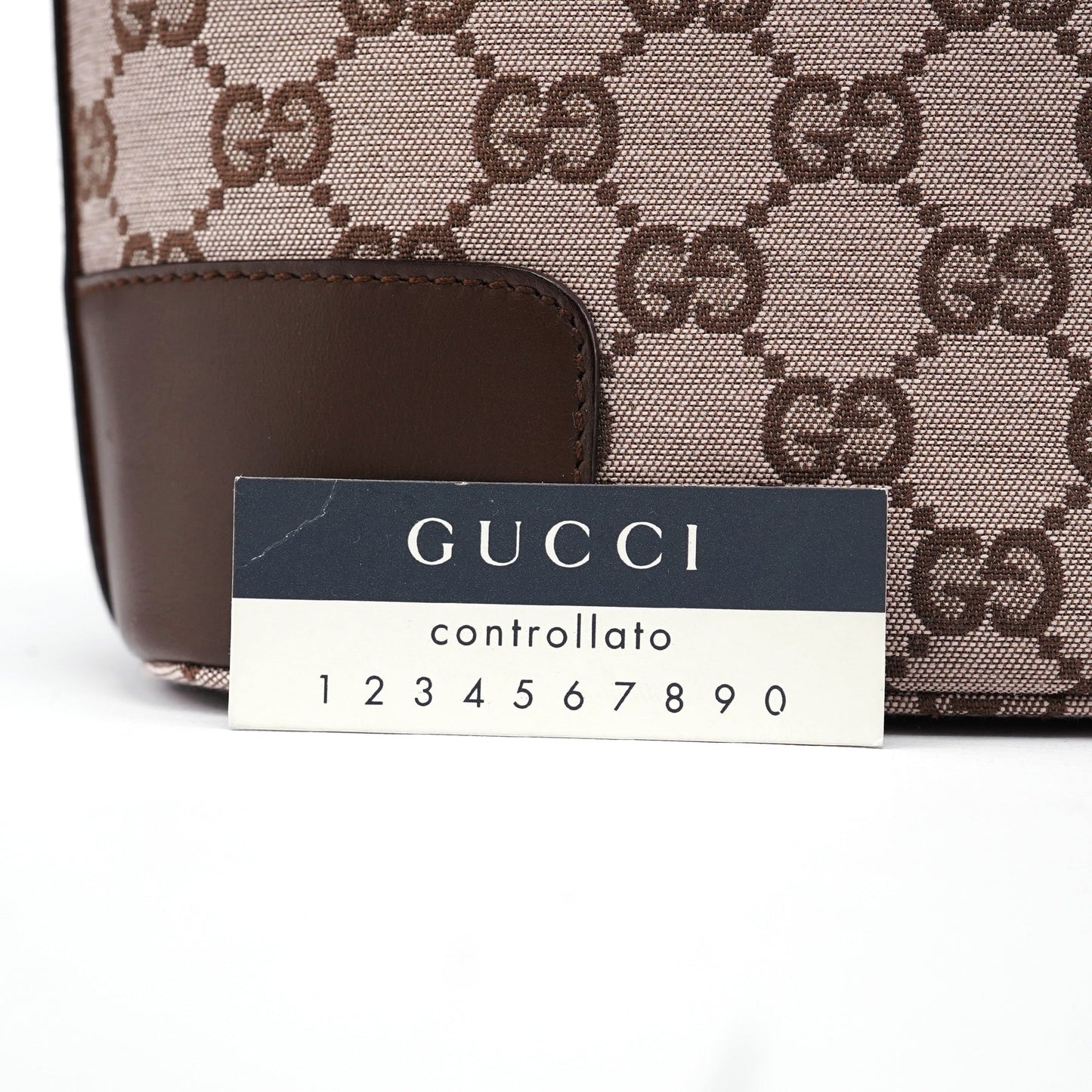 001 4204 Beige Brown GG Hobo Shoulder Bag