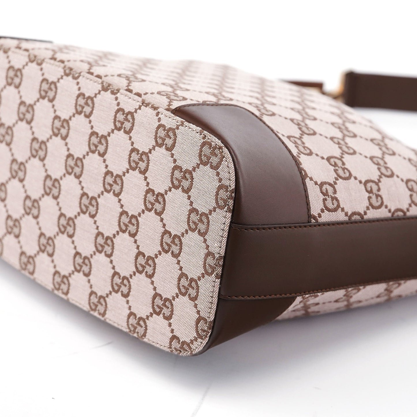 001 4204 Beige Brown GG Hobo Shoulder Bag