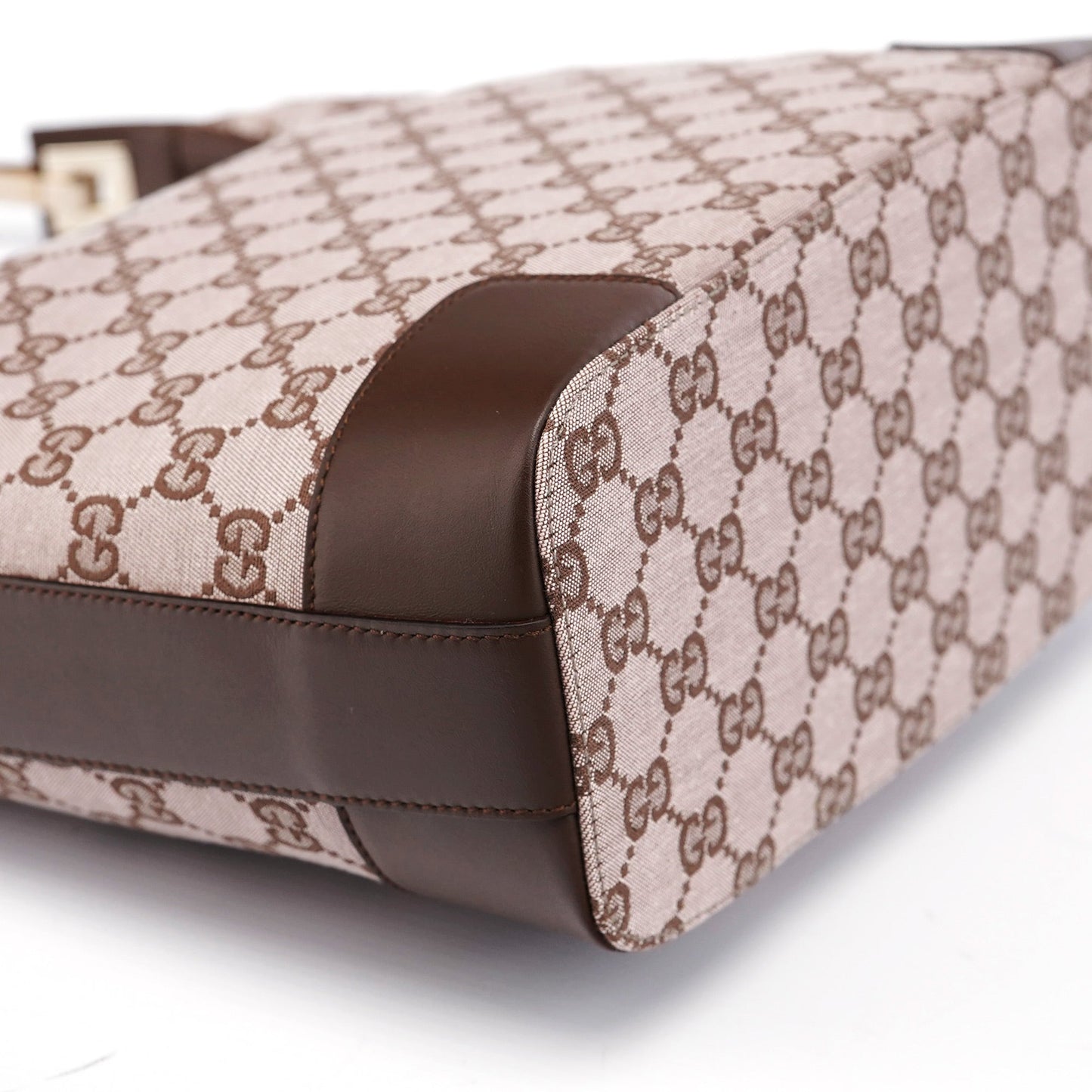 001 4204 Beige Brown GG Hobo Shoulder Bag