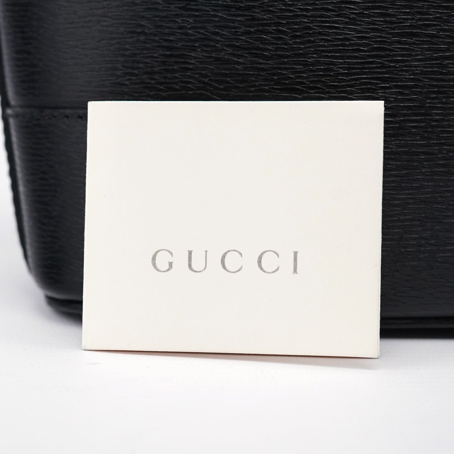 001 4204 Black Leather Hobo Shoulder Bag