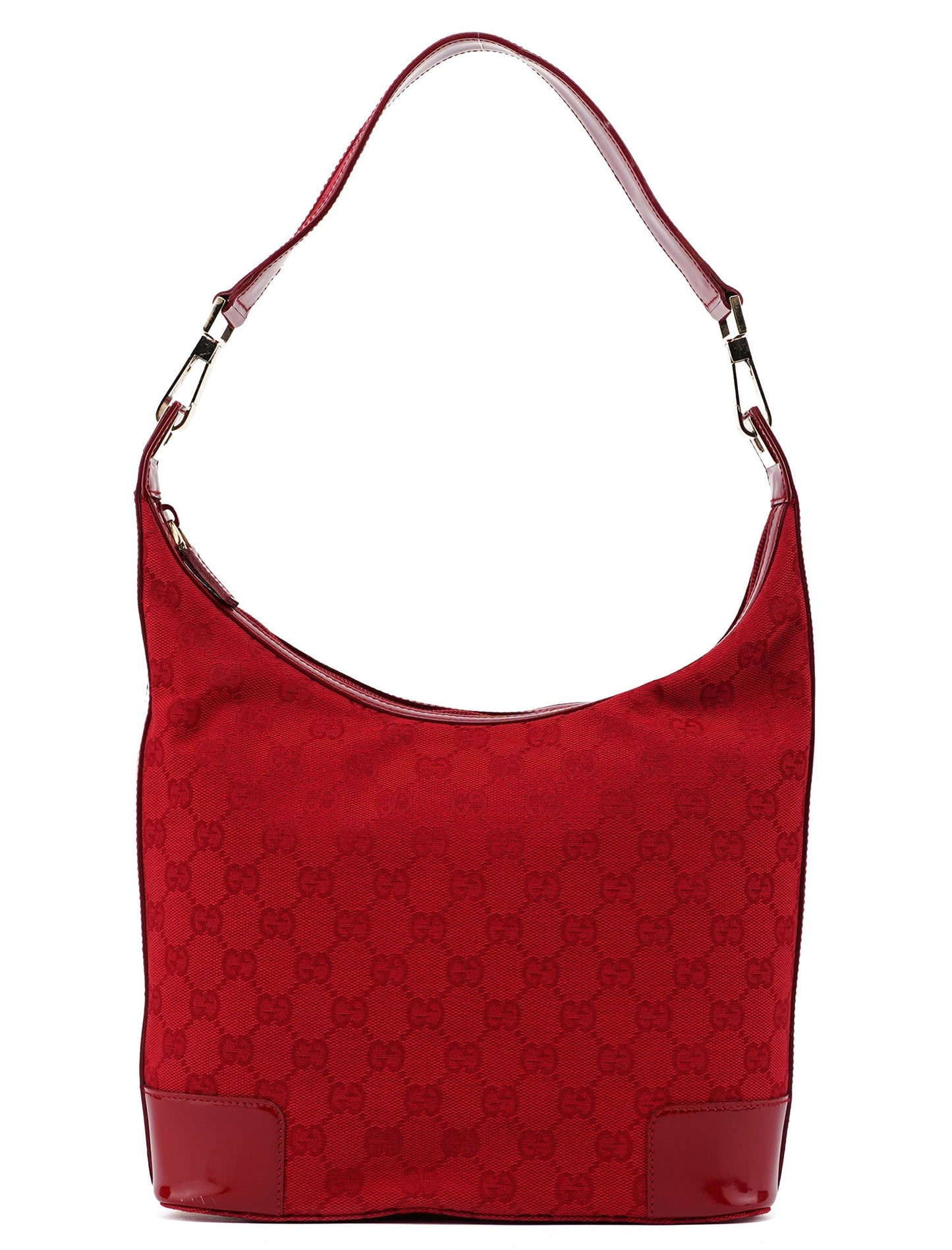 001 4204 Red GG Patent Leather Shoulder Bag