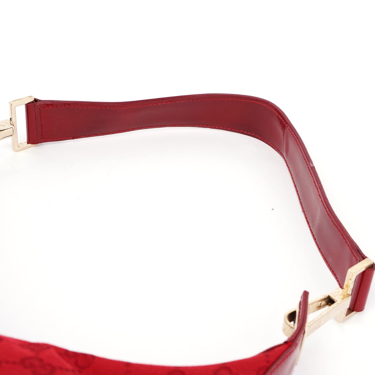 001 4204 Red GG Patent Leather Shoulder Bag