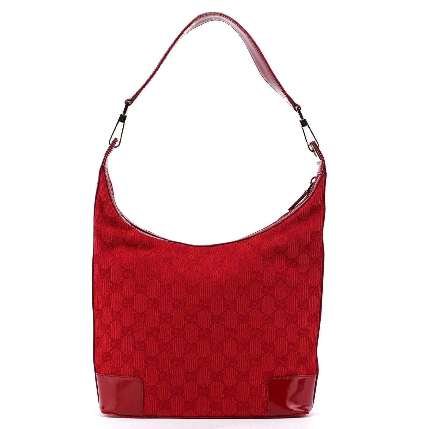 001 4204 Red GG Patent Leather Shoulder Bag