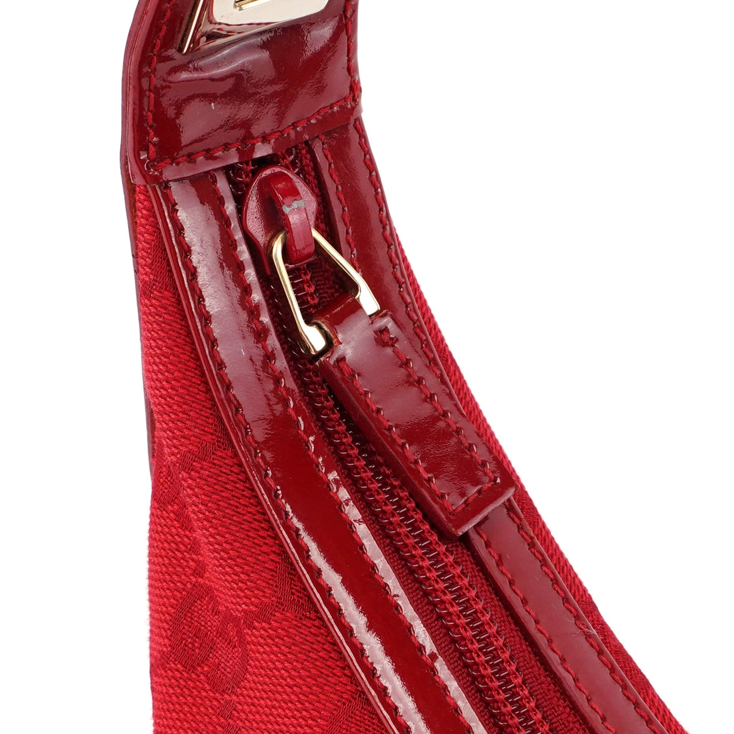 001 4204 Red GG Patent Leather Shoulder Bag