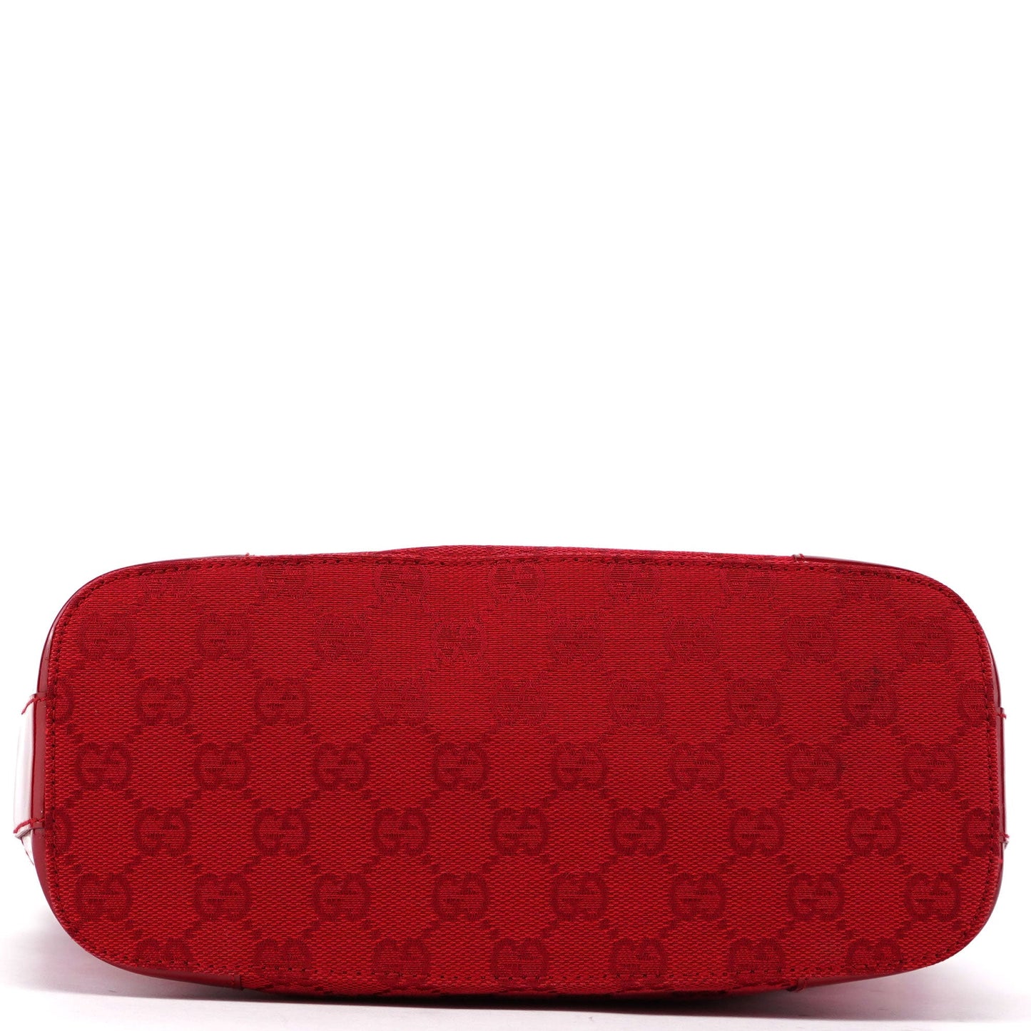 001 4204 Red GG Patent Leather Shoulder Bag