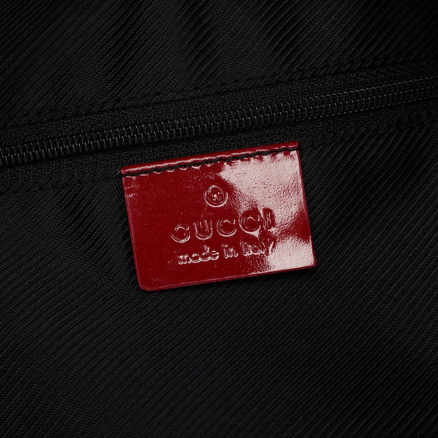 001 4204 Red GG Patent Leather Shoulder Bag