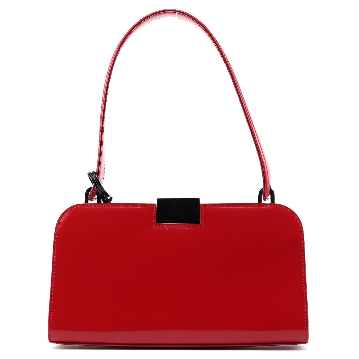 001 4208 Red Calfskin Shoulder Bag