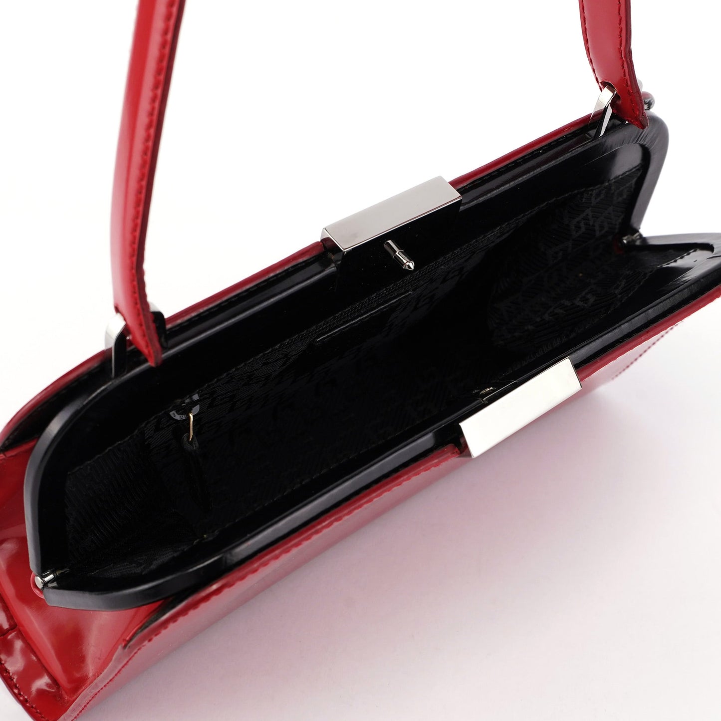 001 4208 Red Calfskin Shoulder Bag