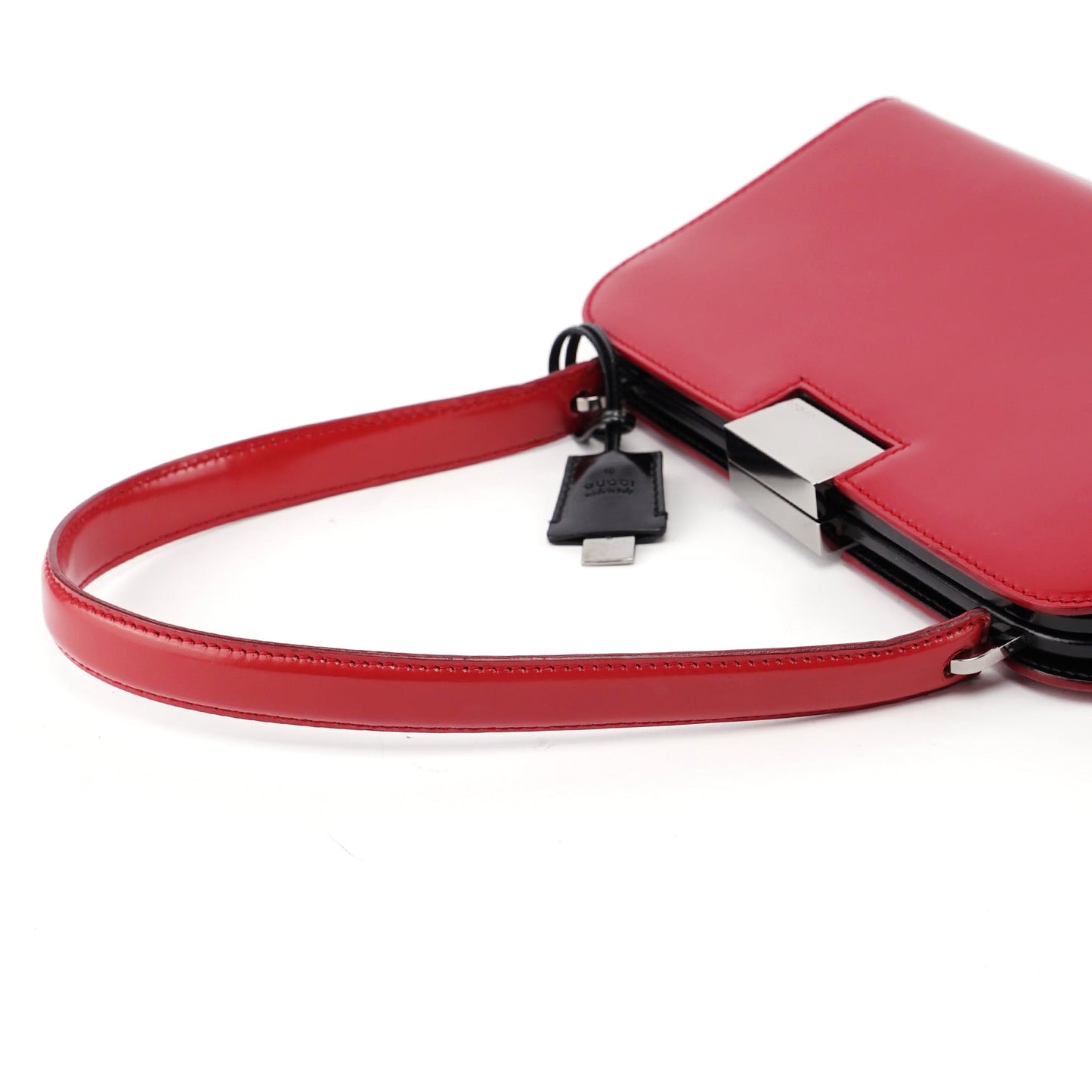 001 4208 Red Calfskin Shoulder Bag