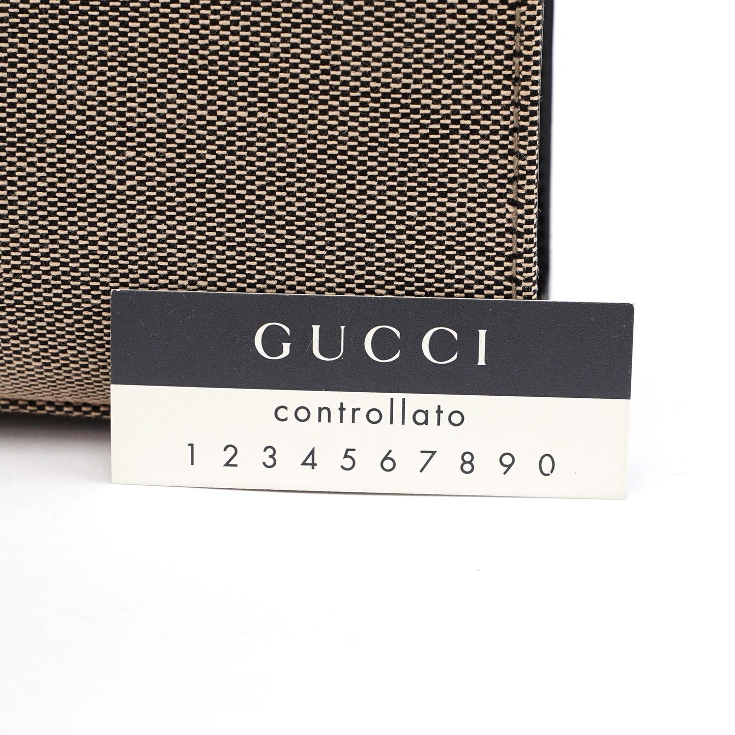 001 4214 Beige Canvas Keylock Shoulder Bag