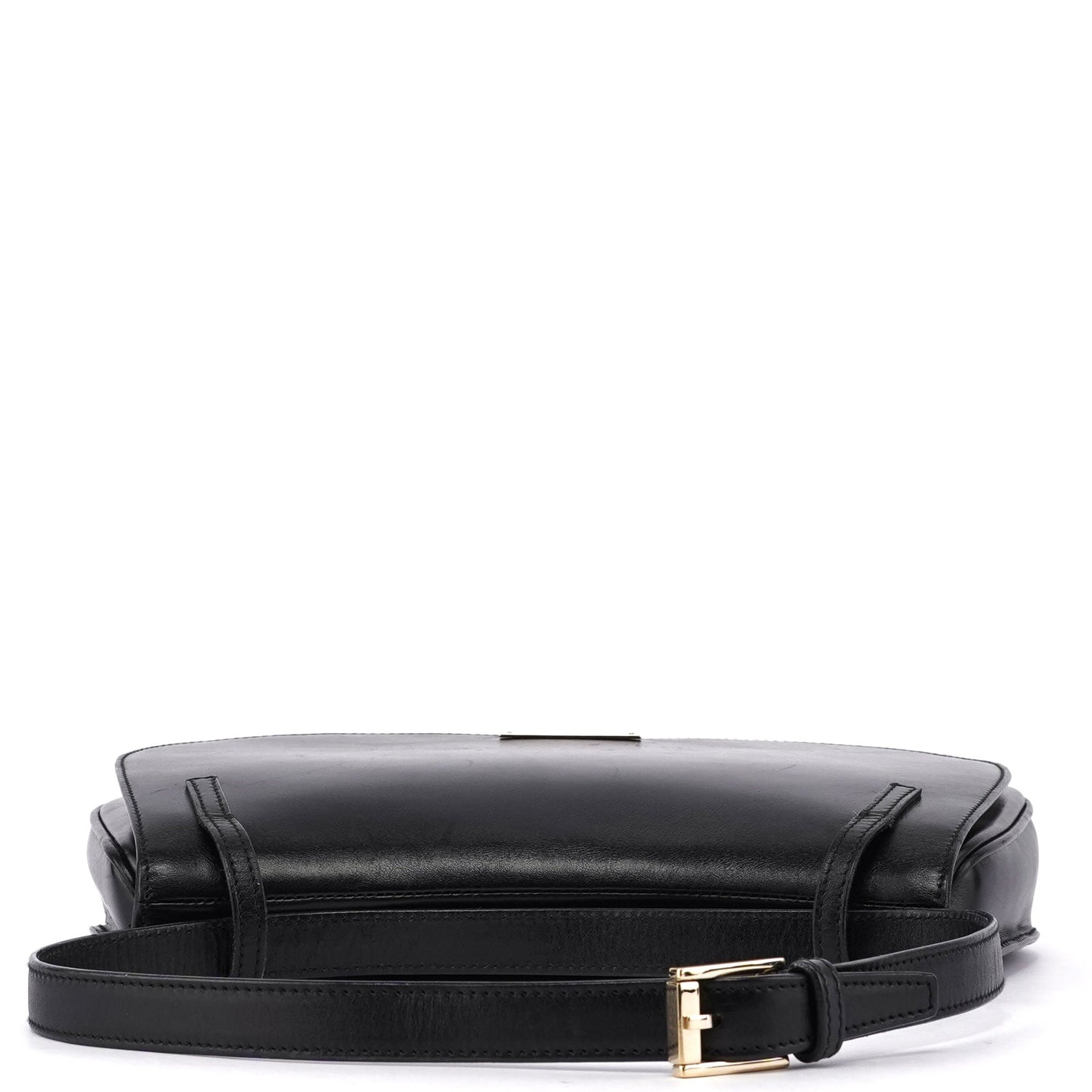 001 4225 Black Calfskin Shoulder Bag