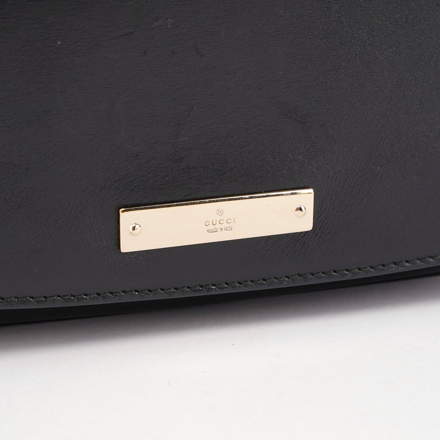 001 4225 Black Calfskin Shoulder Bag