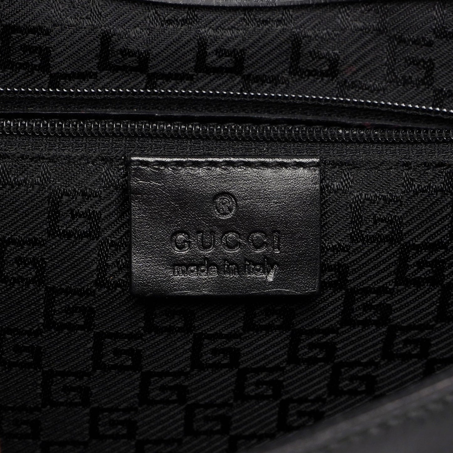 001 4225 Black Calfskin Shoulder Bag