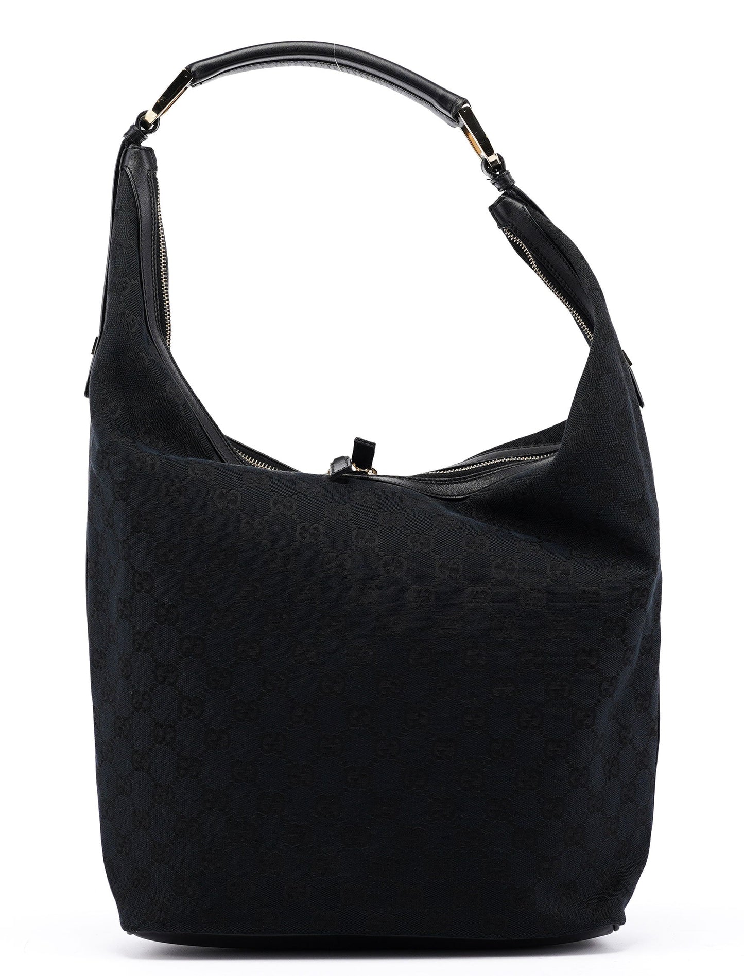 001 4287 Black GG Hobo Shoulder Bag