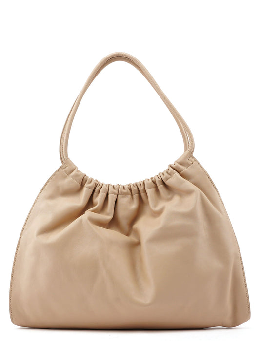 001 4332 Beige Calfskin Dual Handle Bag