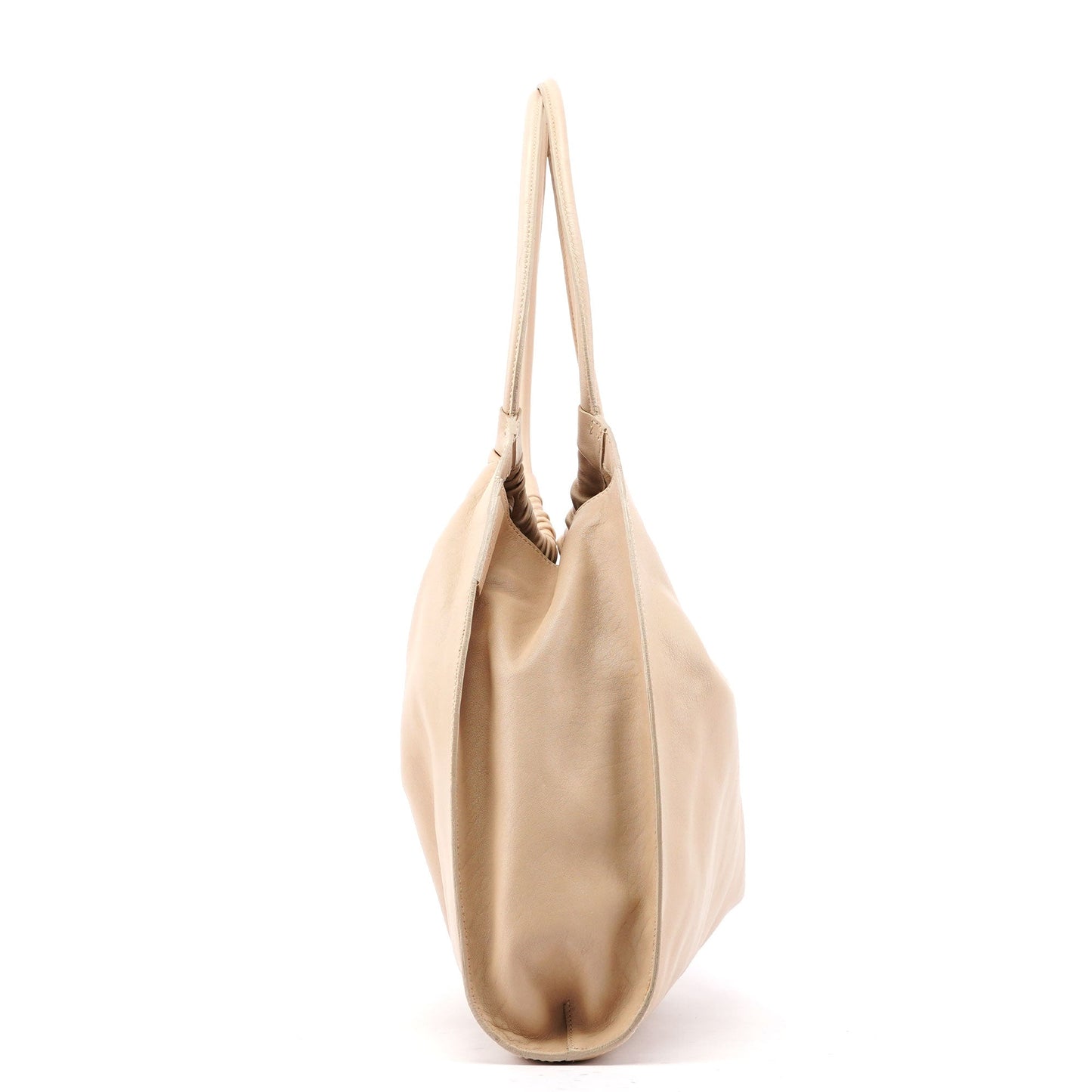 001 4332 Beige Calfskin Dual Handle Bag