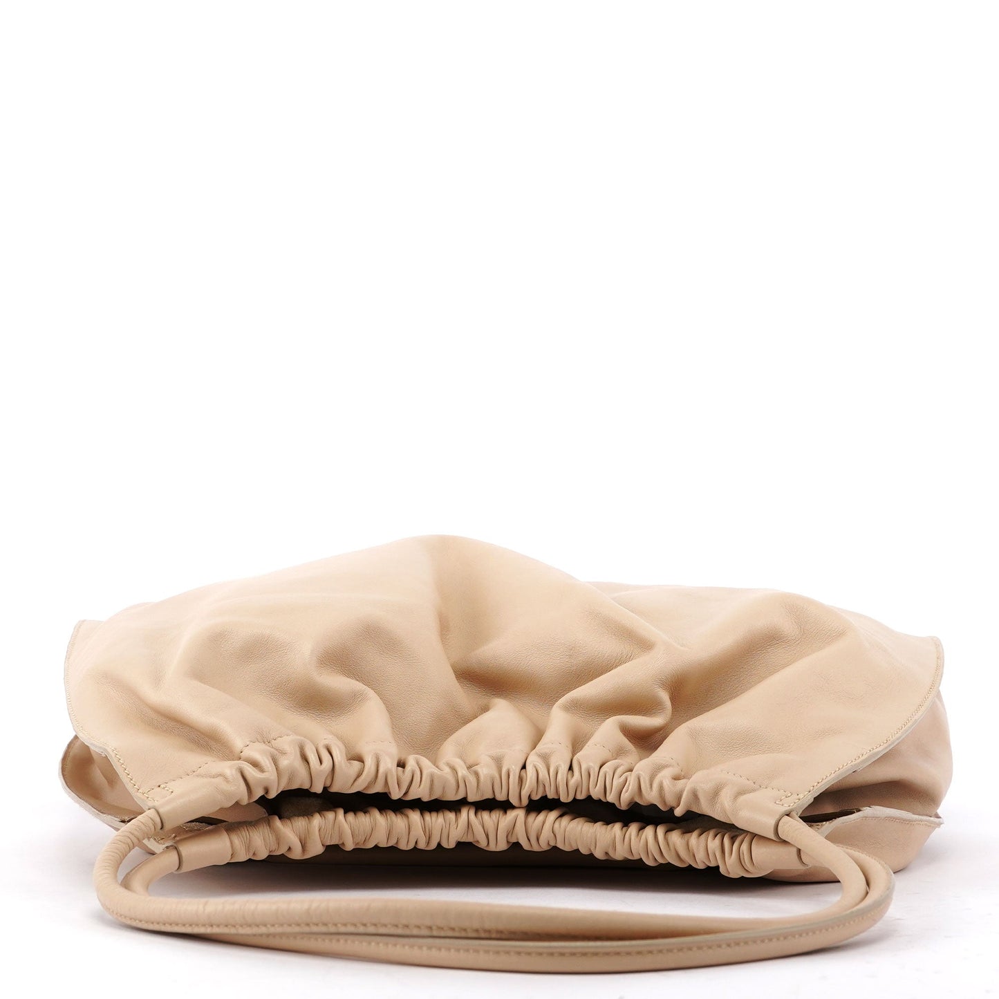 001 4332 Beige Calfskin Dual Handle Bag