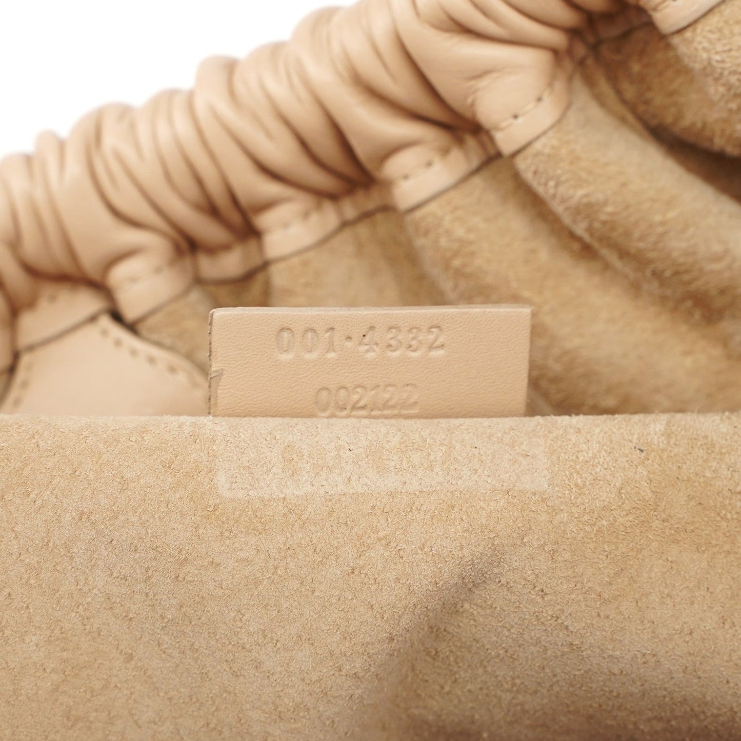 001 4332 Beige Calfskin Dual Handle Bag