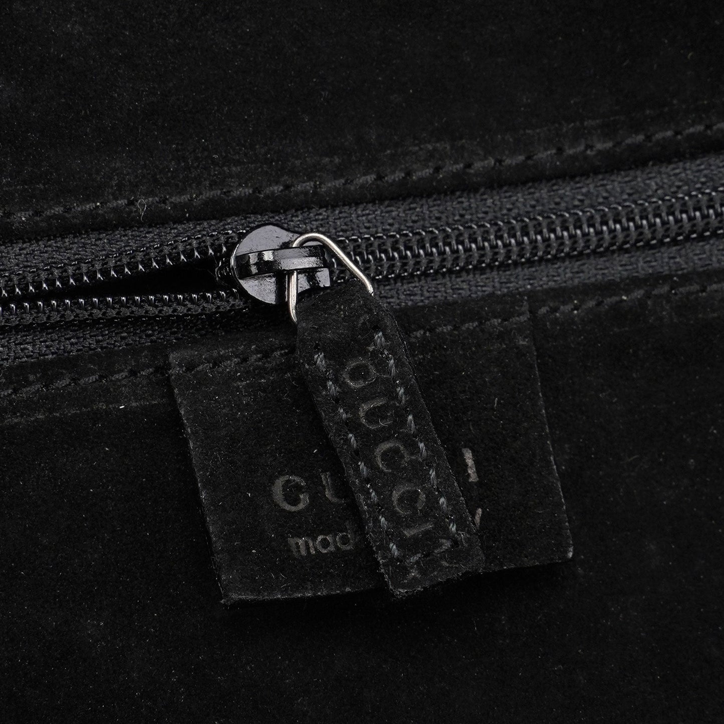 001 4403 Black Lizard Embossed Tote Bag