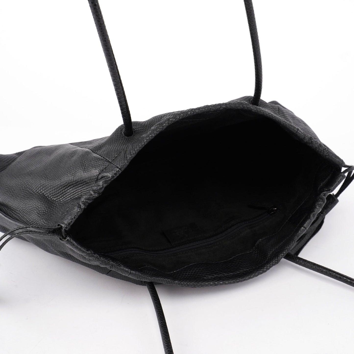 001 4403 Black Lizard Embossed Tote Bag