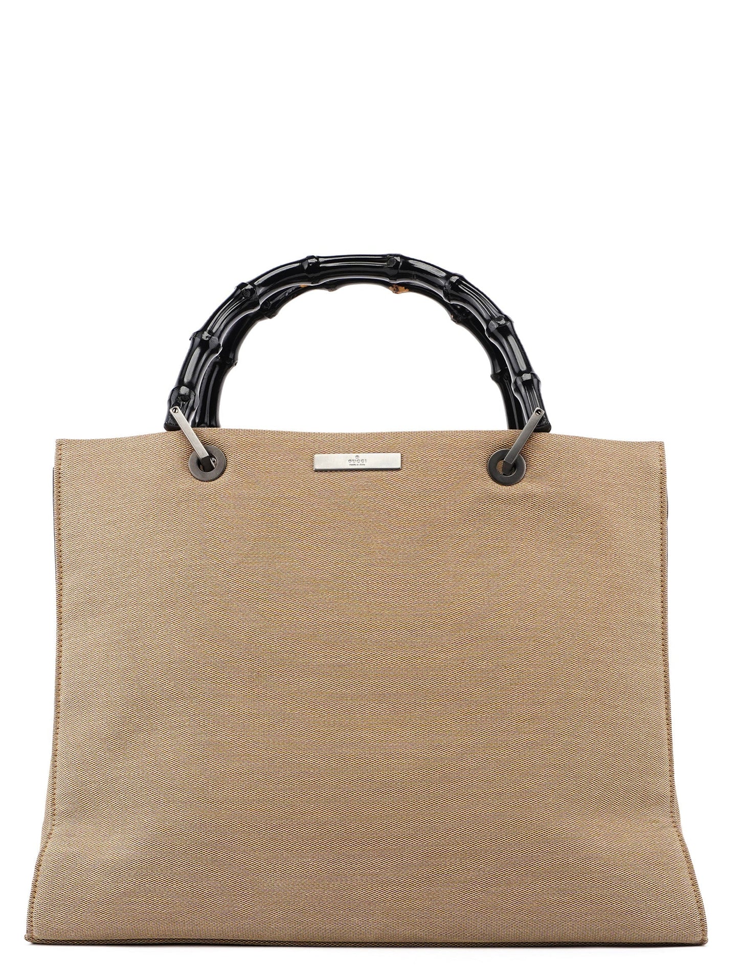 002 1010 Beige Bamboo Tote Bag