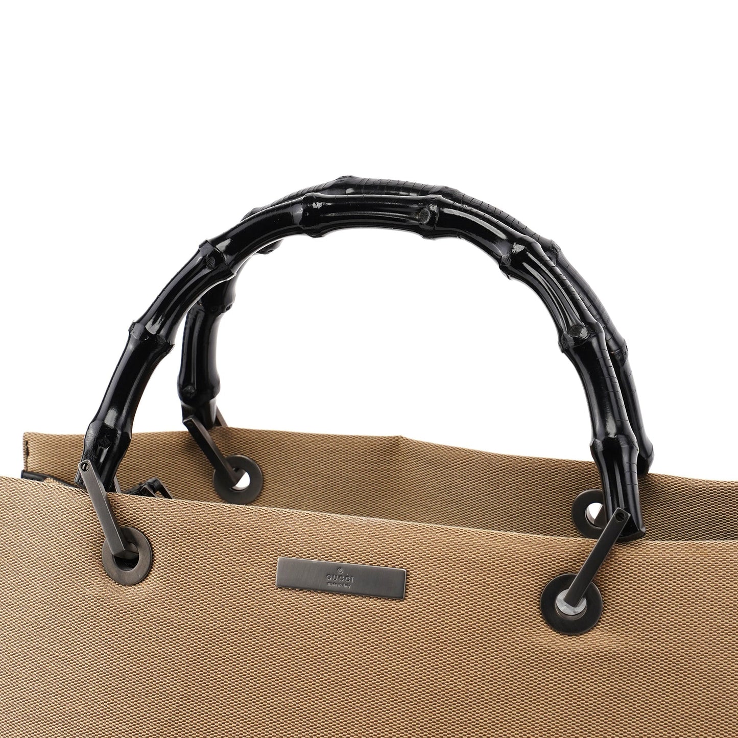 002 1010 Beige Bamboo Tote Bag