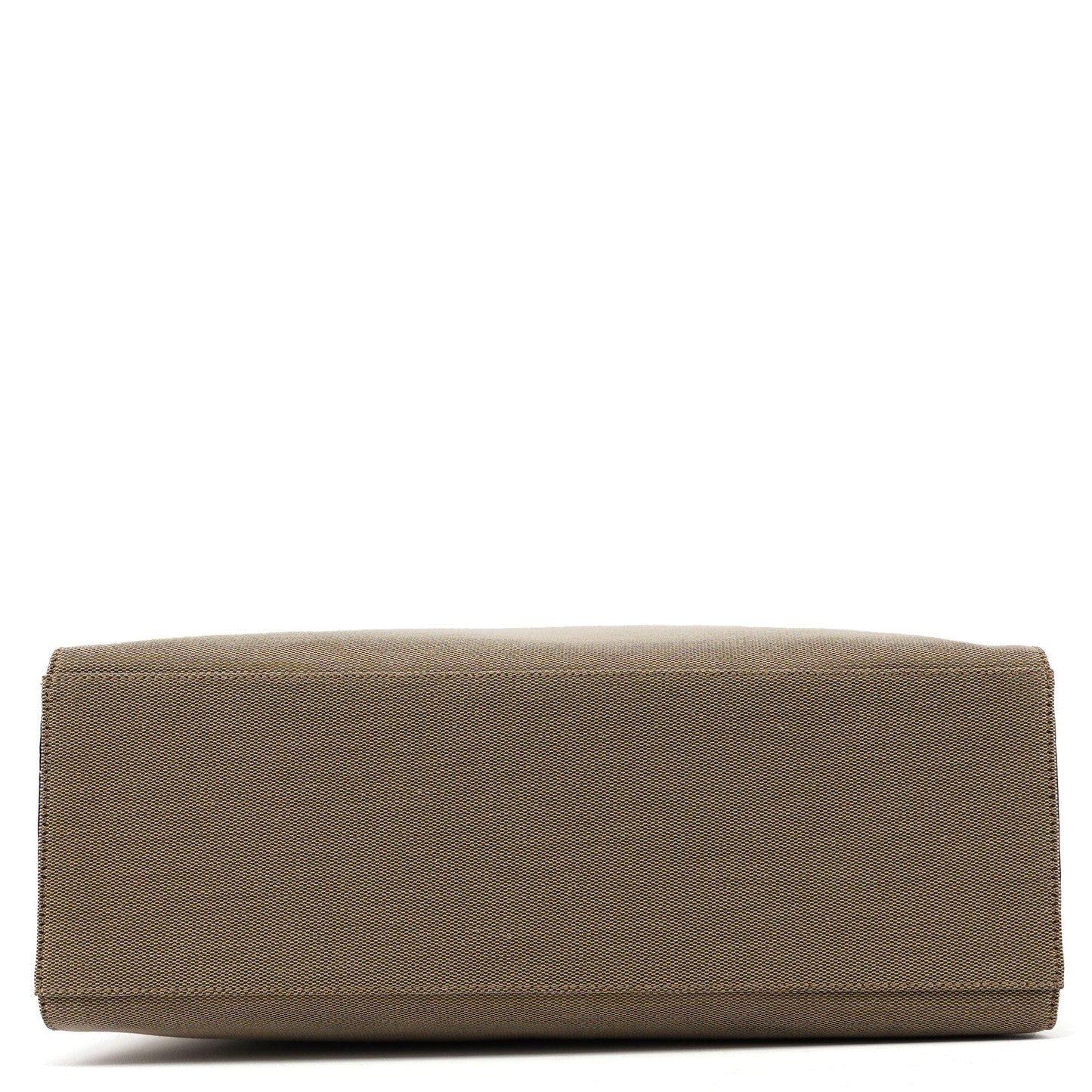 002 1010 Beige Canvas Bamboo Tote Bag