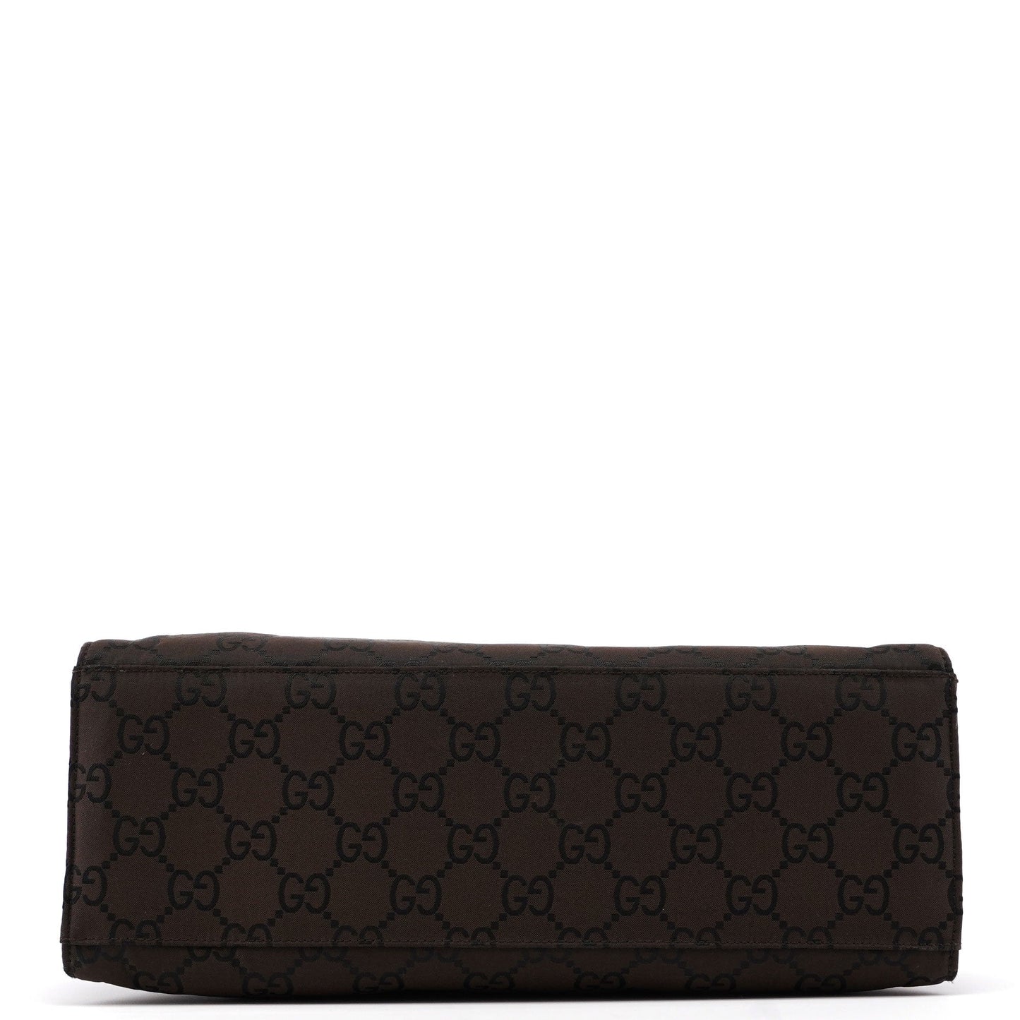 002 1010 Brown GG Bamboo Tote Bag