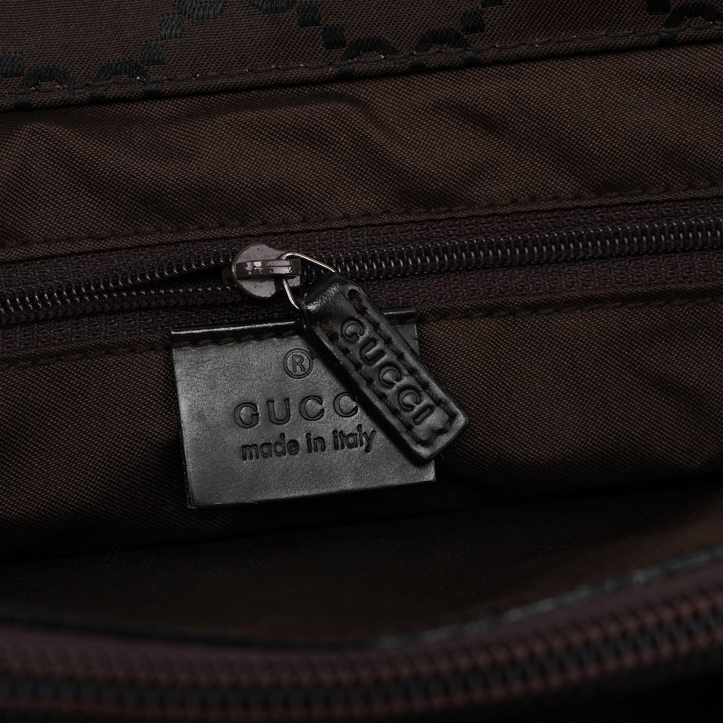 002 1010 Brown GG Bamboo Tote Bag