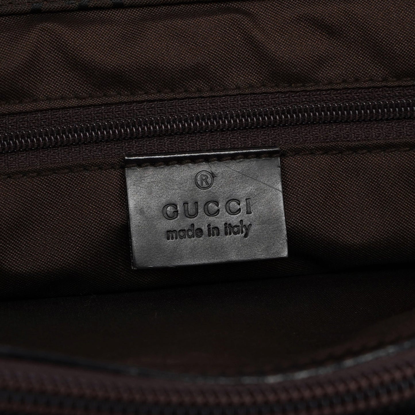 002 1010 Brown GG Bamboo Tote Bag