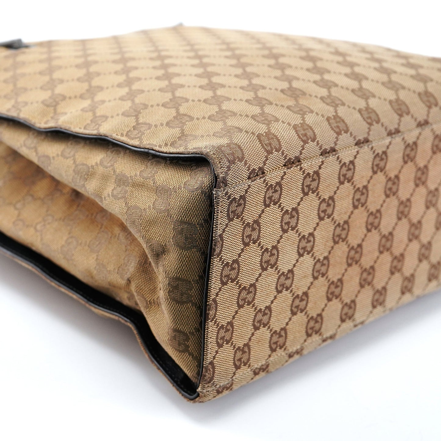 002 1016 Beige GG Bamboo Tote Bag