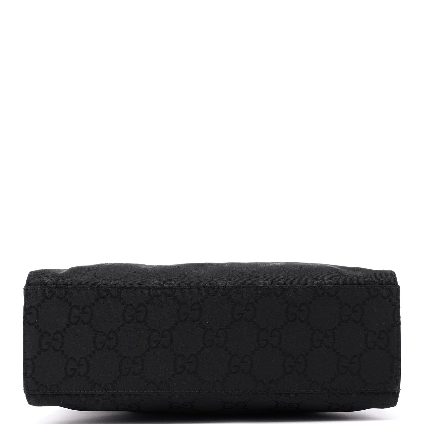 002 1016 Black GG Bamboo Tote