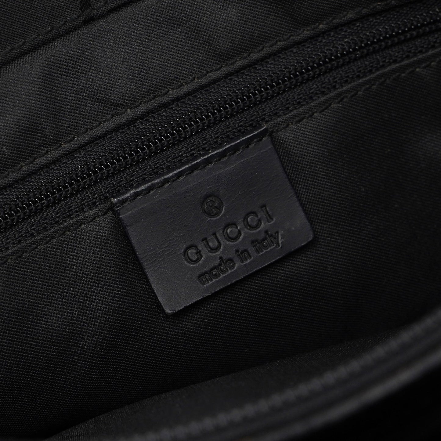 002 1016 Black GG Bamboo Tote