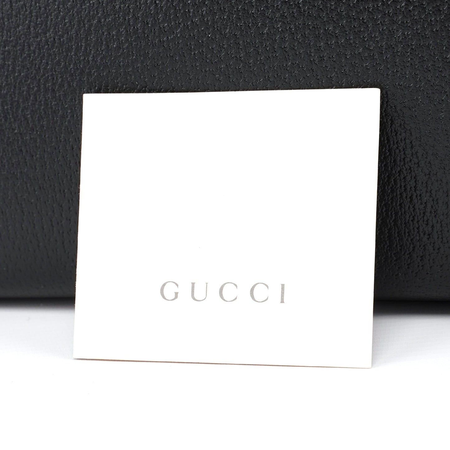 002 1034 Black Leather Bamboo 2-Way Tote Bag