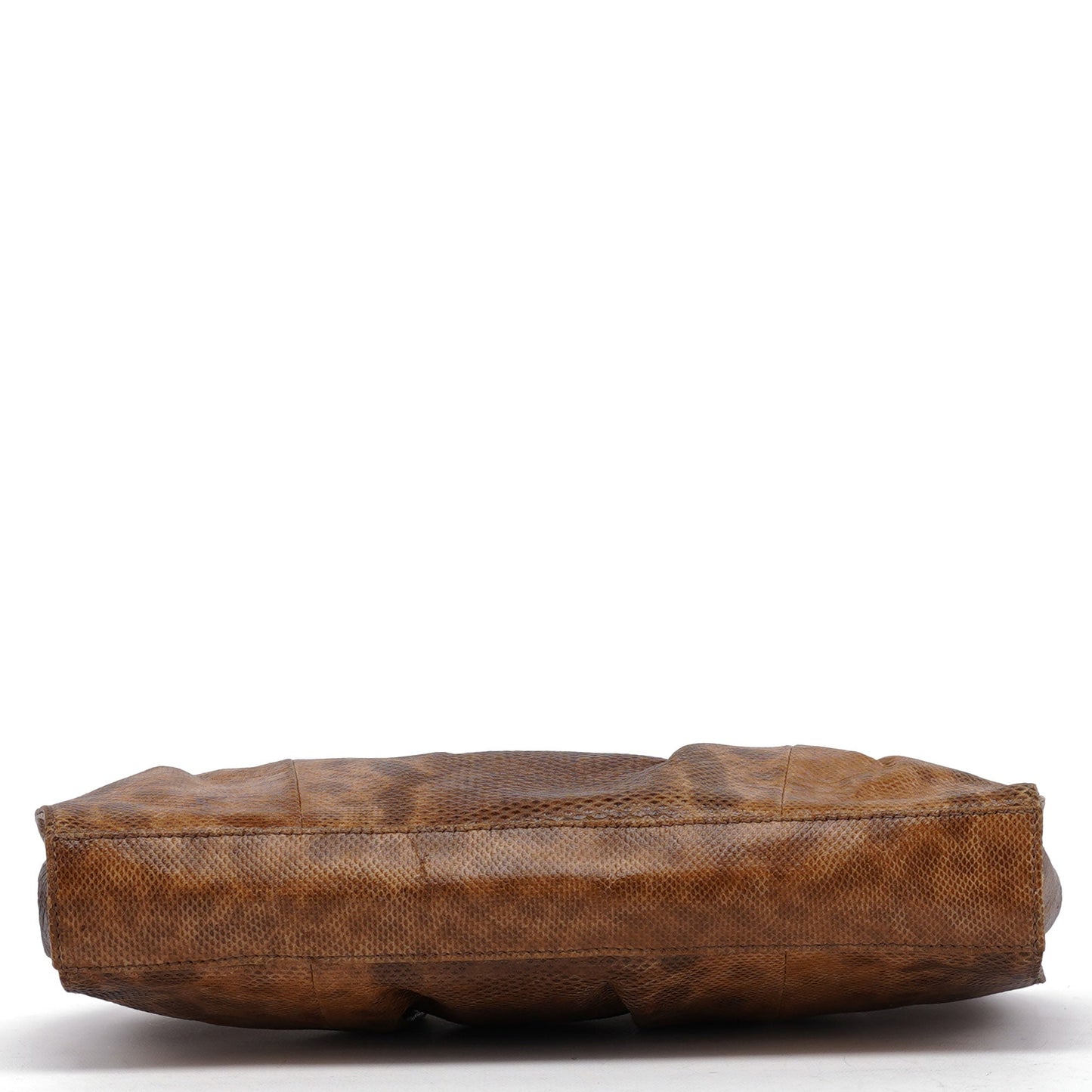 002 1054 Beige Lizard Embossed Clutch Tote Bag