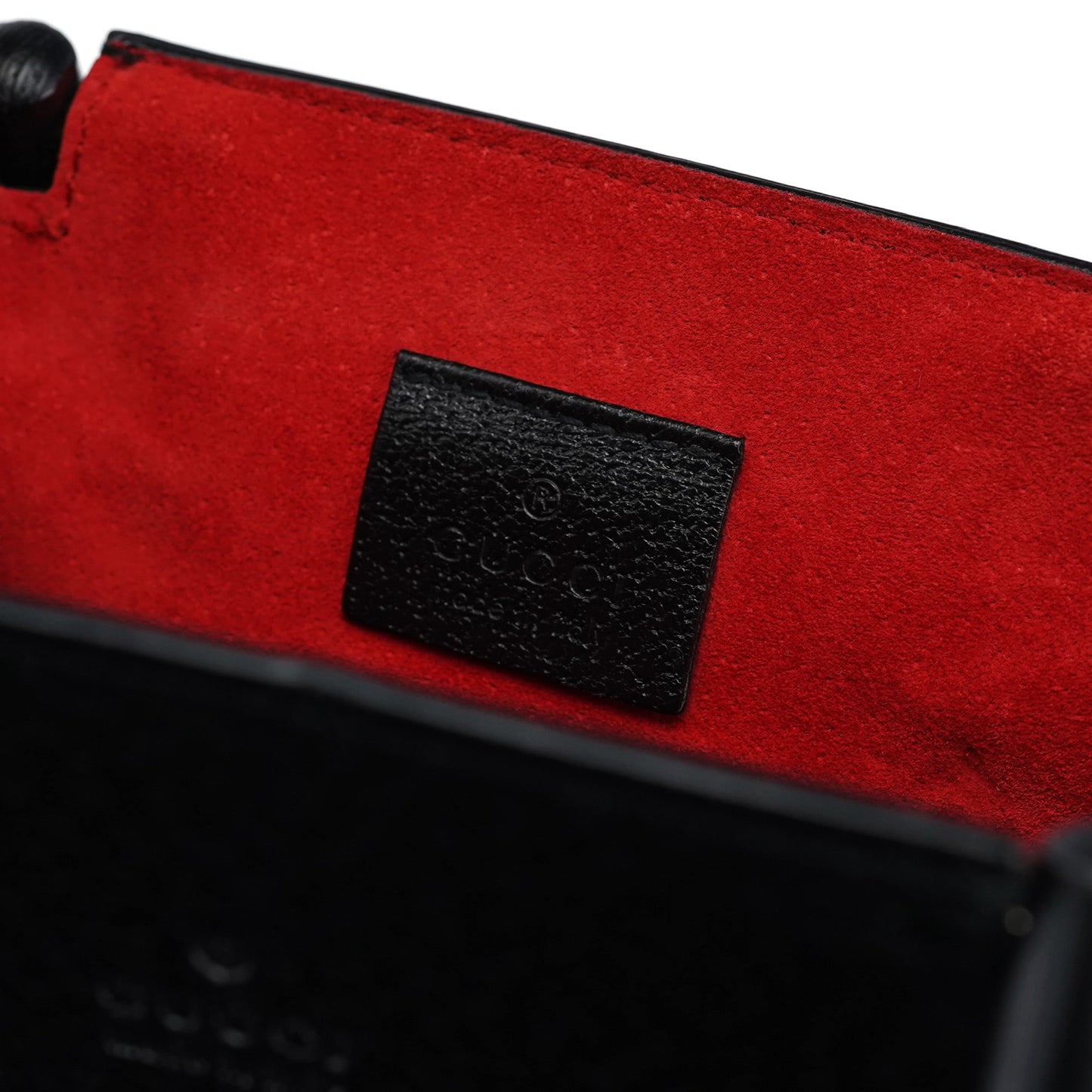 002 1060 Black Leather Bamboo Tote