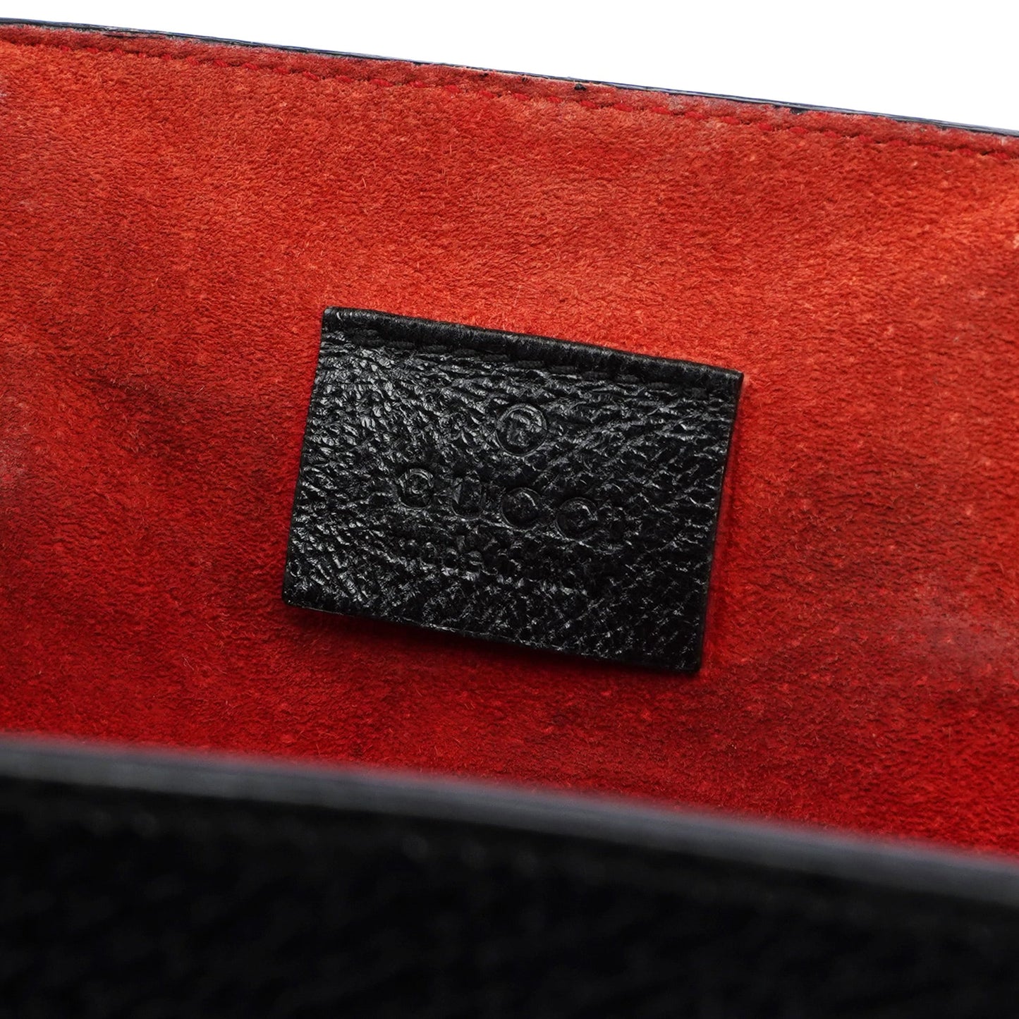 002 1061 Black Leather Bamboo Tote