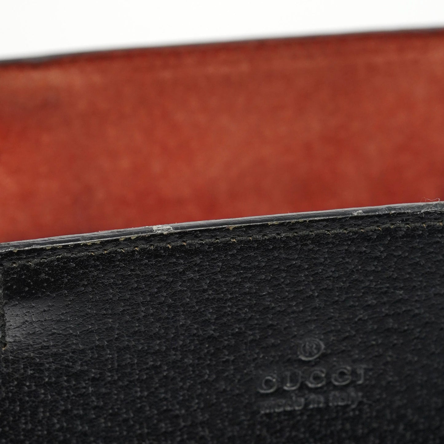 002 1061 Black Leather Bamboo Tote Bag