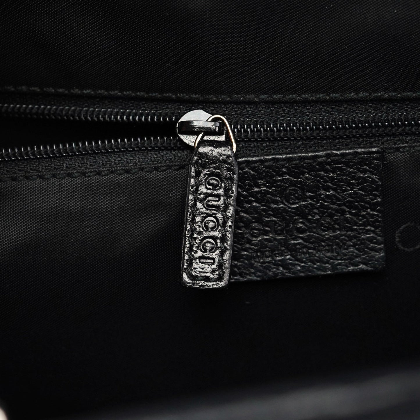 002 1064 Black Leather Jackie Tote