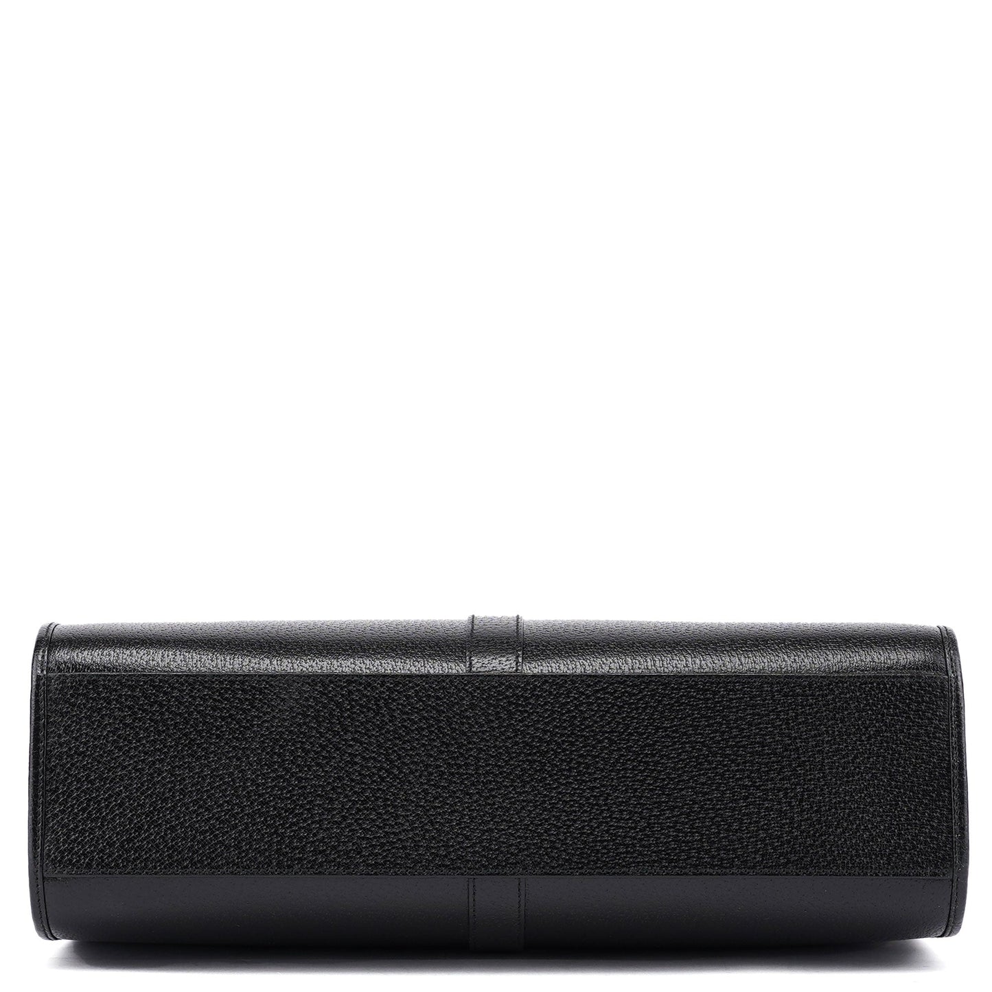 002 1064 Black Leather Jackie Tote Bag