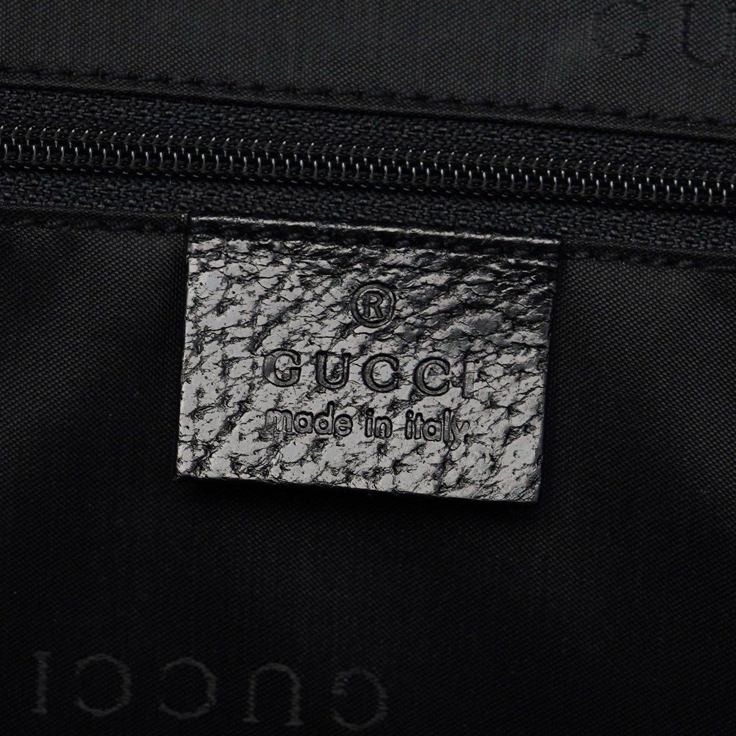 002 1064 Black Leather Jackie Tote Bag