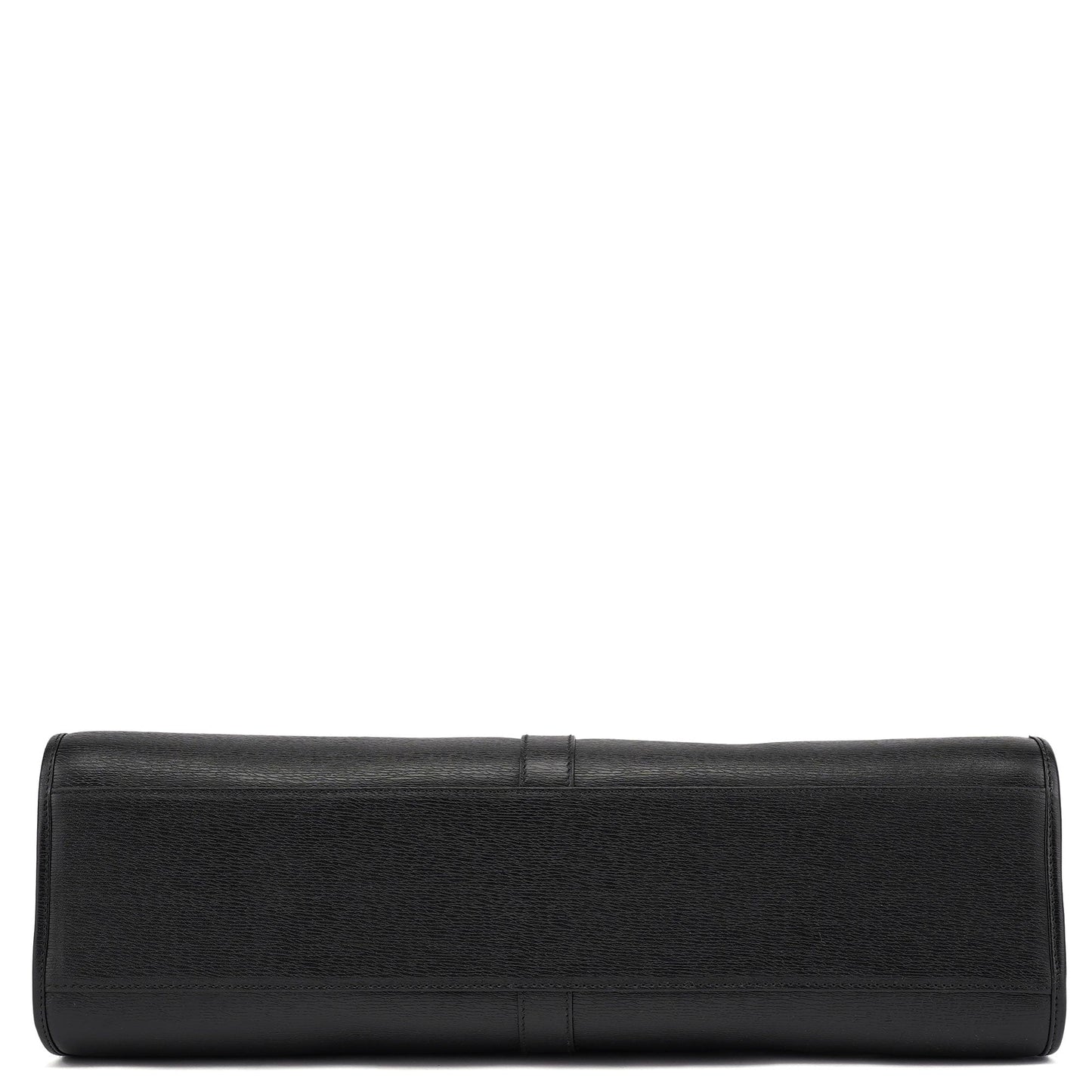 002 1066 Black Leather Jackie Shoulder Bag