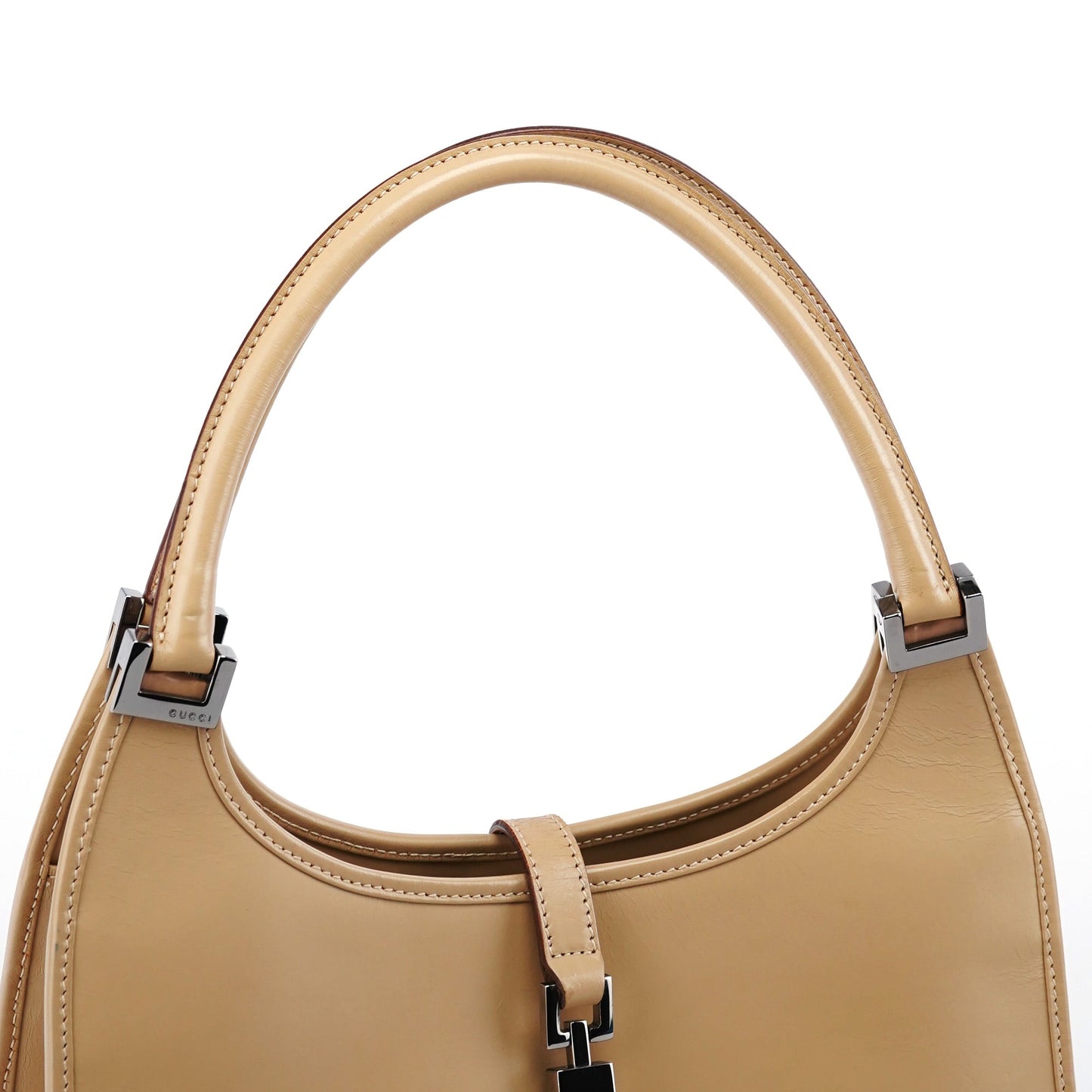 002 1068 Beige Calfskin Jackie Bag